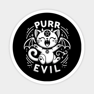 Pure Evil Cute Occult Satanic Cat Magnet